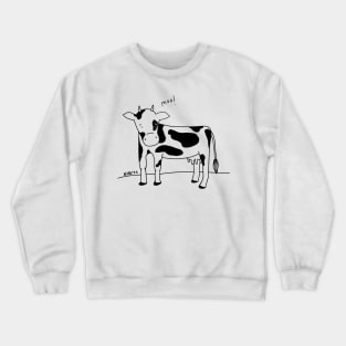 Moo cow Crewneck Sweatshirt